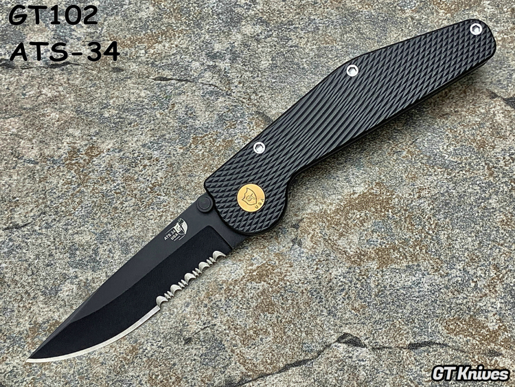GT Knife GT102 ATS-34в ɫͿˮͷ ɫϽ ť ۵ֻ