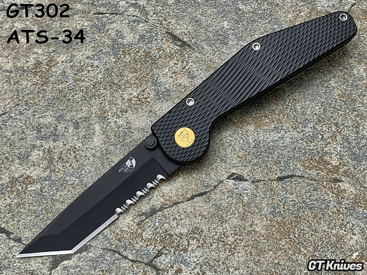 GT Knife GT302 ATS-34в ɫͿTantoͷ ɫϽ ť ۵ֻ